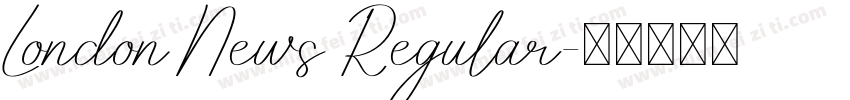 London News Regular字体转换
